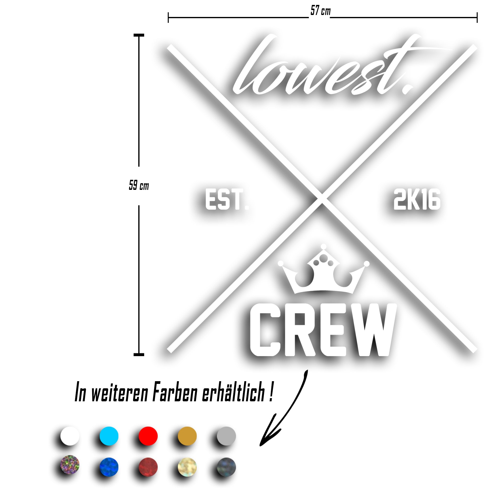 LWSTCRW™ Sticker "Cross" - LWSTCRW™