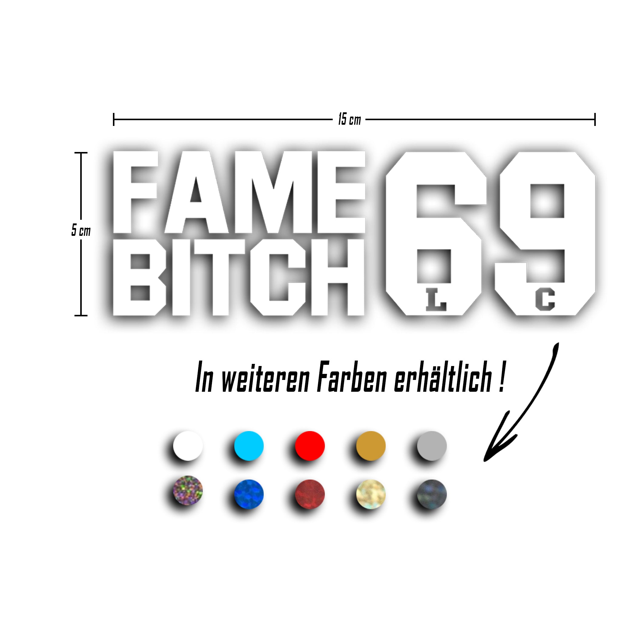 LWSTCRW™ Sticker "FAME BIT**69" - LWSTCRW™