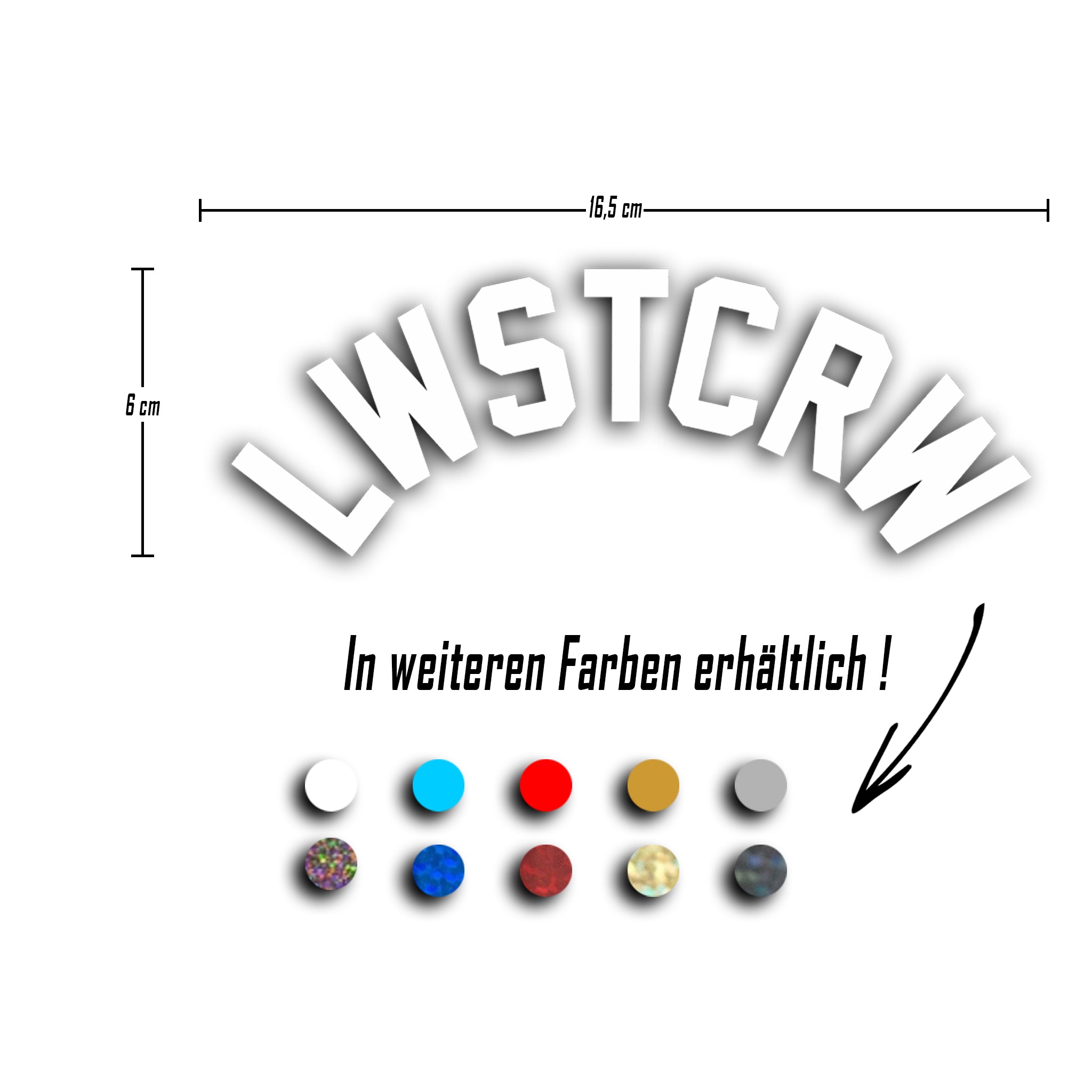 LWSTCRW™ Sticker "CURVED" - LWSTCRW™