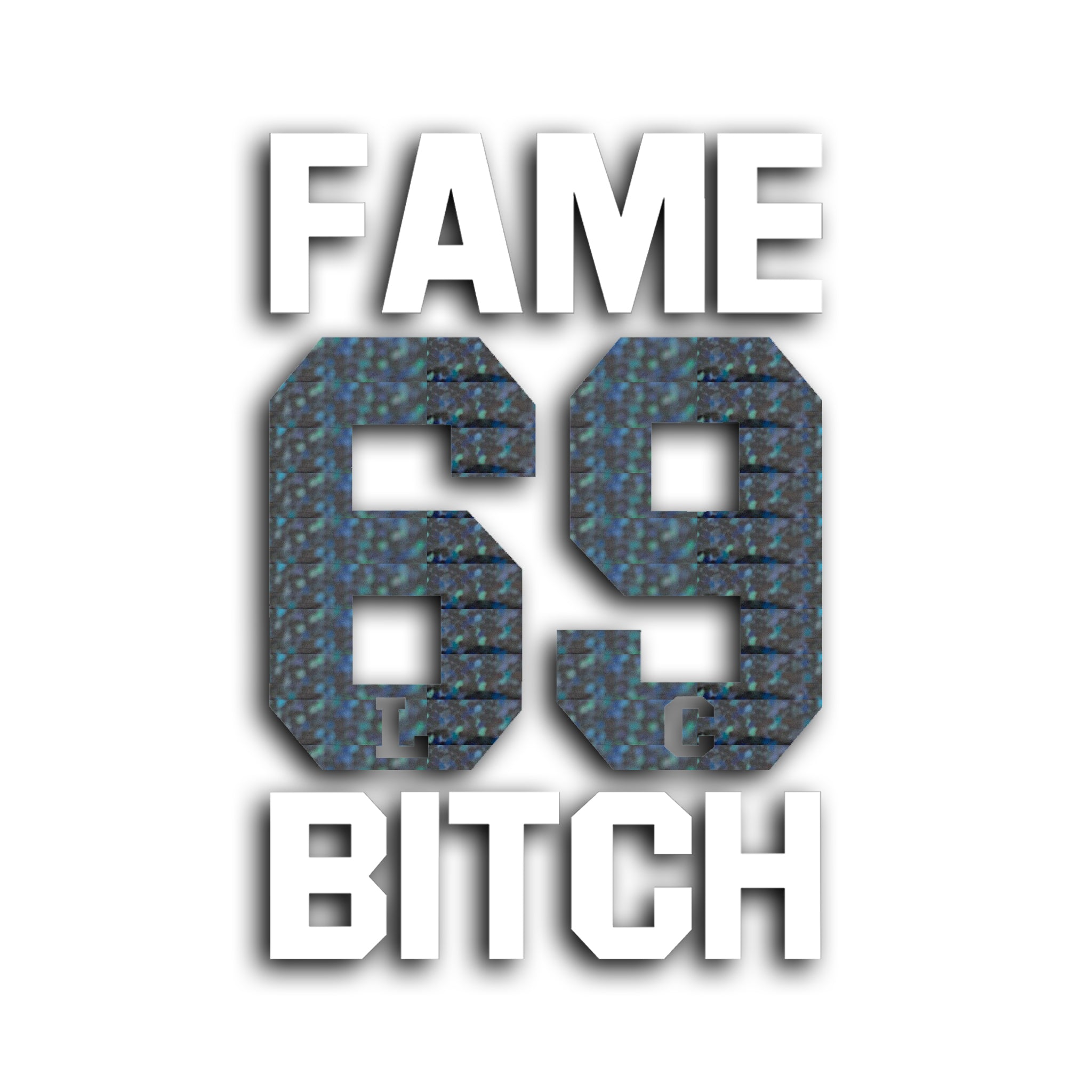 LWSTCRW™ Sticker "Fame 69 Bitch" - LWSTCRW™